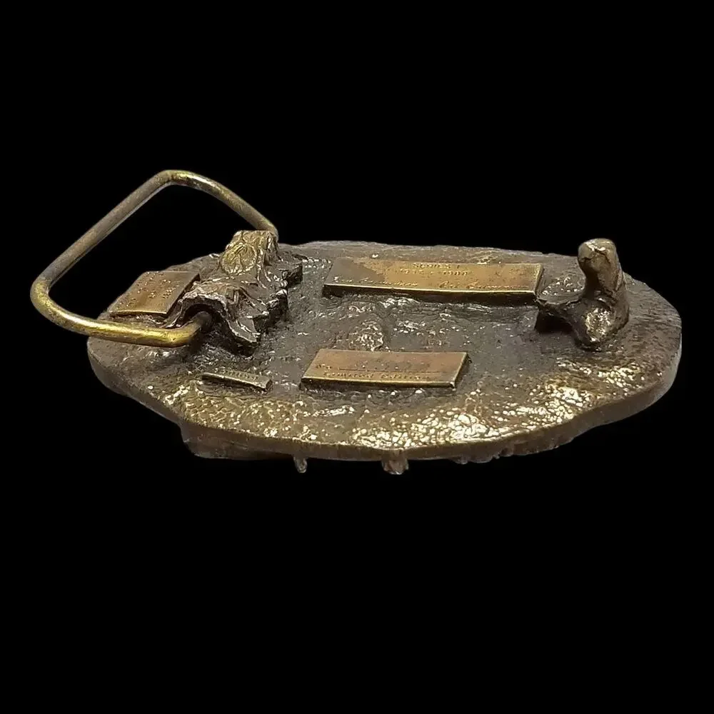 VTG Belt Buckle 1987‎ Pewter TISCO 53 Years Tractor Implement Supply Co Siskiyou